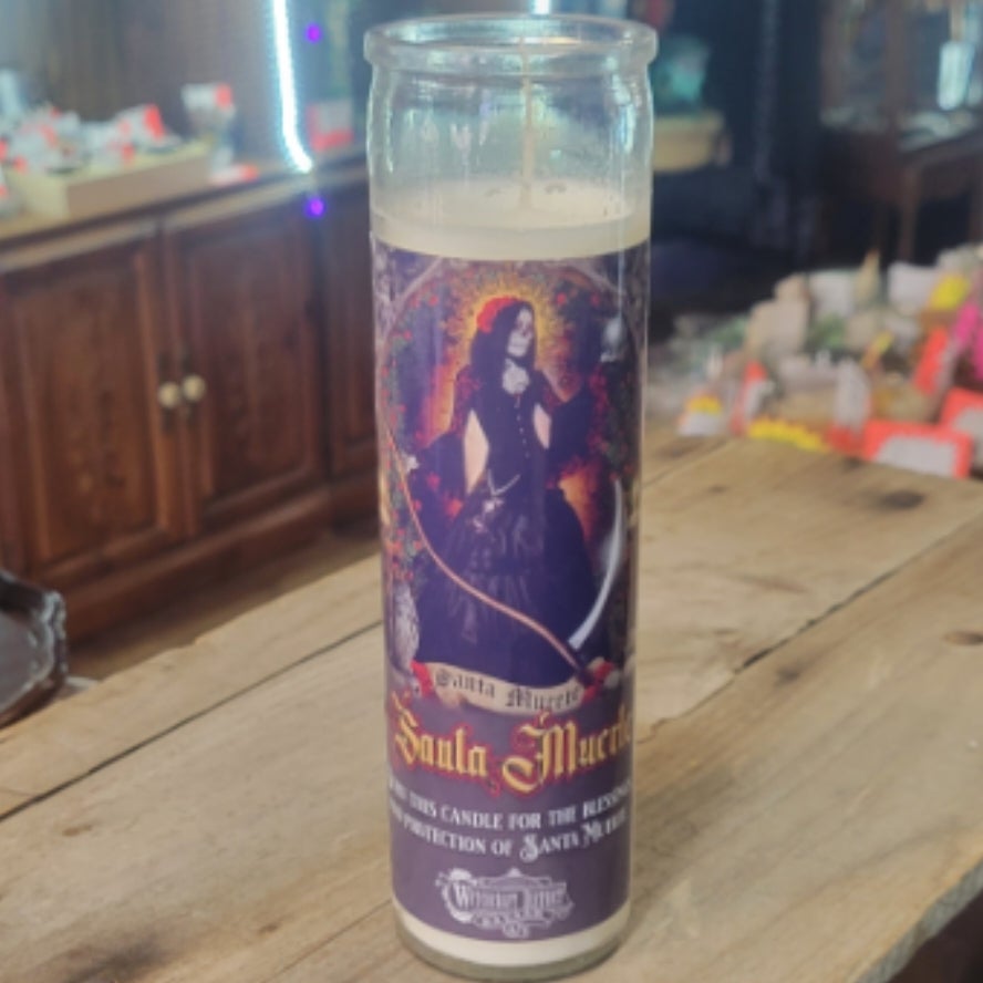 Santa Muerte Spell Candle Art On You Llc Dba Witchcraft District Bazaar